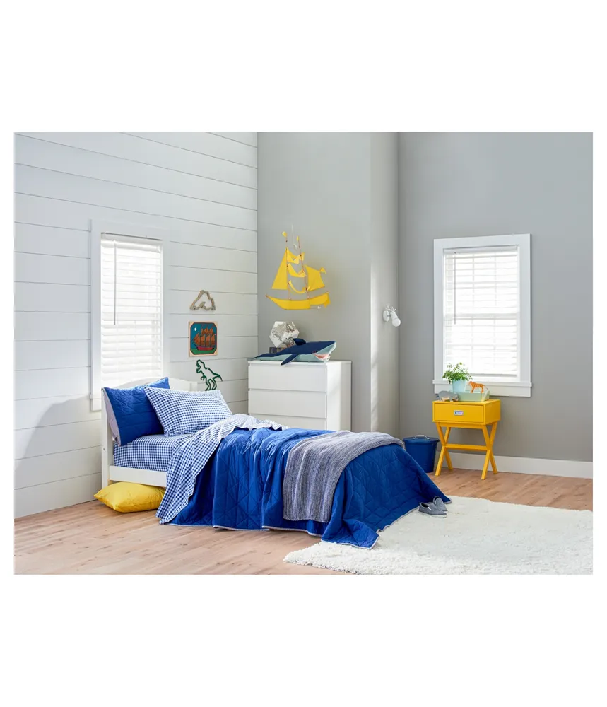 Saturday Park Navy Reversible Quilt - Full/Queen