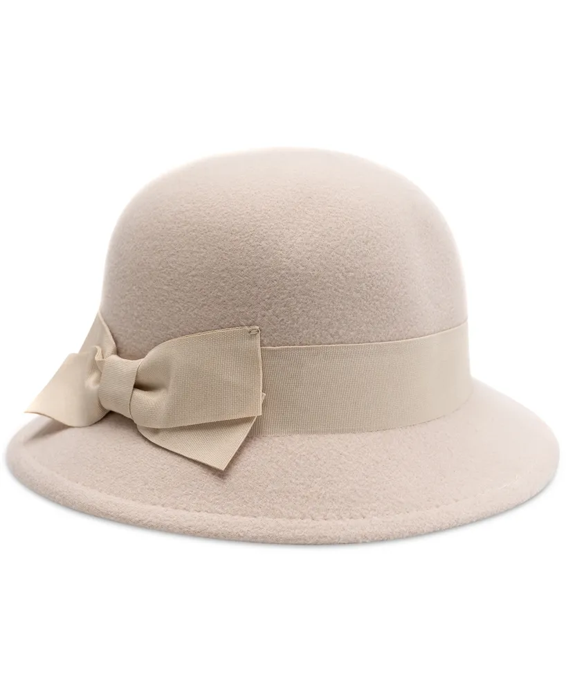 I.n.c. International Concepts Women's Felt Bow Cloche Hat, Created for Macy's