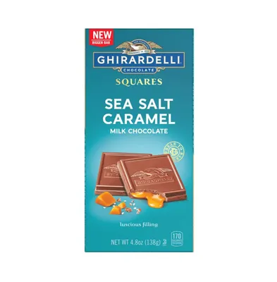 Ghirardelli Caramel Milk Chocolate Squares Bar - (Case of 10)