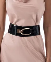 I.n.c. International Concepts Women's Interlocking Hook Stretch Belt