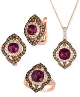 Le Vian Pomegranate Garnet Diamond Jewelry Collection In 14k Rose Gold