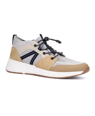 New York & Company Men's Faux Leather Zion Sneakers