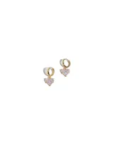 Joey Baby 18 K Gold Plated Brass with Stunning Heart Earrings - Lola Heart Earrings For Women