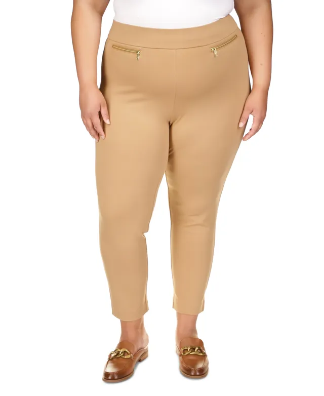 Stylus-Plus Womens High Rise Tapered Pull-On Pants