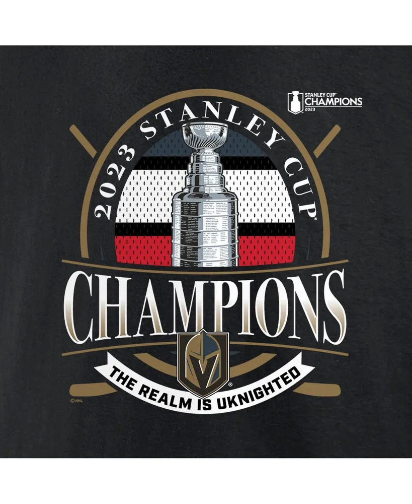 Men's Fanatics Black Vegas Golden Knights 2023 Stanley Cup Champions Rally Cry T-shirt