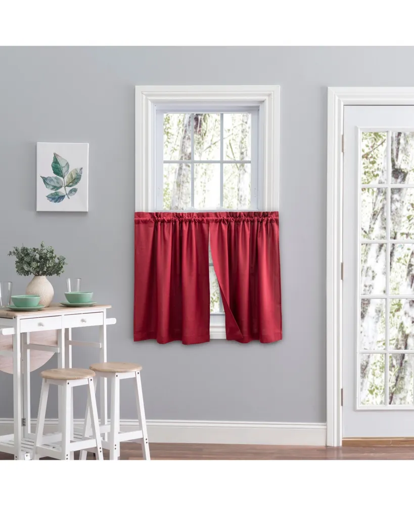 Ricardo Glasgow Tier Curtain Pair 57"W x 24"L