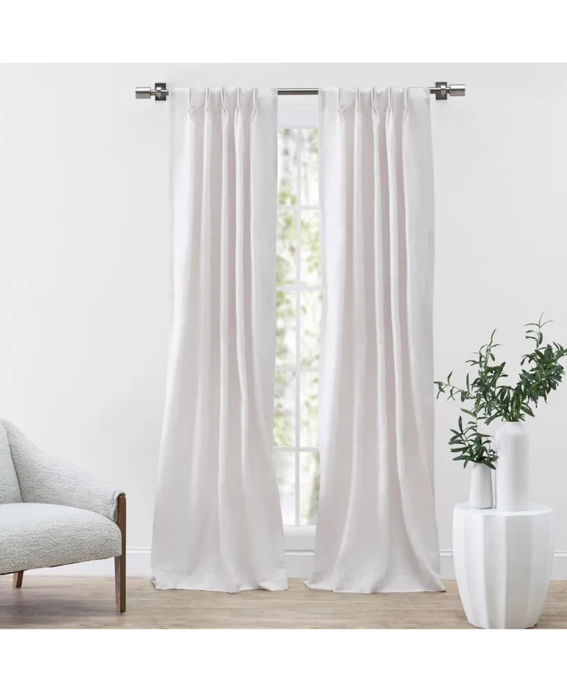 Ricardo Serene Pinch Pleat Curtain Pair with Back Tabs 56"W x 84"L