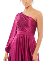 Women's Ieena High Low One Shoulder Flowy Gown