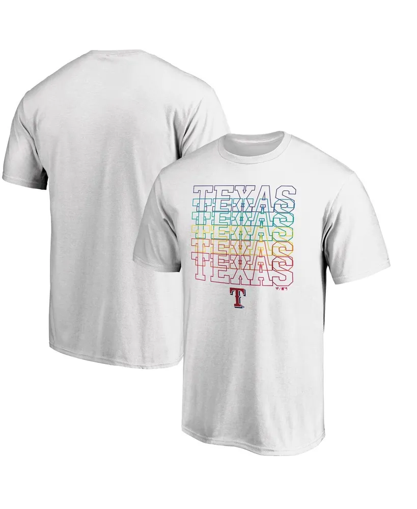 Men's Fanatics White Texas Rangers City Pride T-shirt