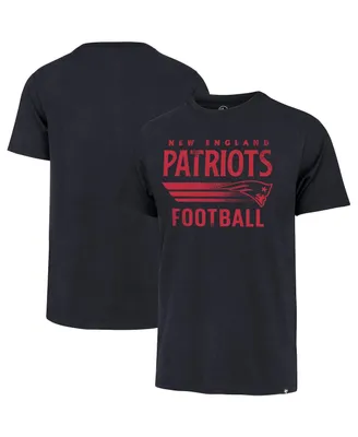Men's '47 Brand Navy New England Patriots Wordmark Rider Franklin T-shirt