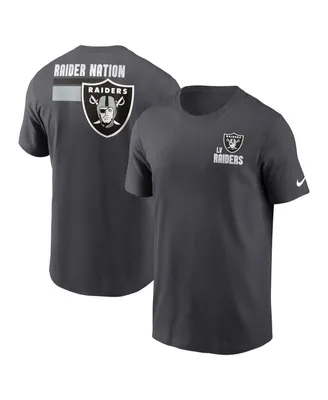 Men's Nike Anthracite Las Vegas Raiders Blitz Essential T-shirt