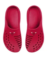 Big Boys and Girls Foco Red Chicago Bulls Sunny Day Clogs