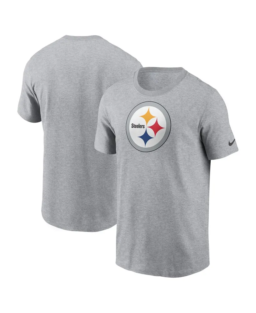 Men's Nike Gray Pittsburgh Steelers Logo Essential T-shirt