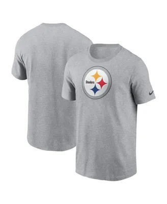Men's Nike Gray Pittsburgh Steelers Logo Essential T-shirt