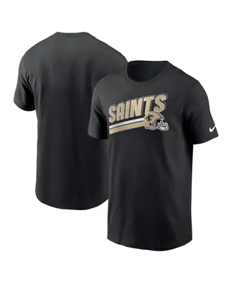 Men's Nike Black New Orleans Saints Essential Blitz Lockup T-shirt