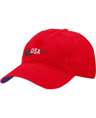 Men's Nike Red Uswnt Campus Adjustable Hat