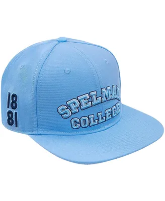 Men's Pro Standard Light Blue Spelman College Jaguars Evergreen Spelman College Snapback Hat