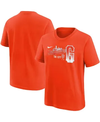Big Boys Nike Orange San Francisco Giants City Connect Graphic T-shirt