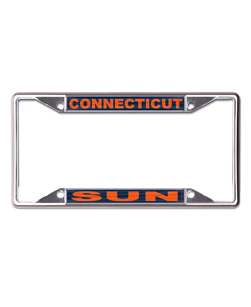 Wincraft Connecticut Sun Metal Laser Cut License Plate Frame - Silver