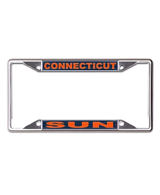 Wincraft Connecticut Sun Metal Laser Cut License Plate Frame - Silver