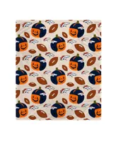 Denver Broncos 60" x 70" Pumpkin Helmet Corral Fleece Blanket