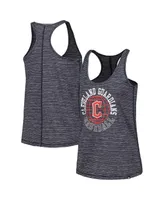 Women's New Era Navy Cleveland Guardians Active Racerback Tank Top