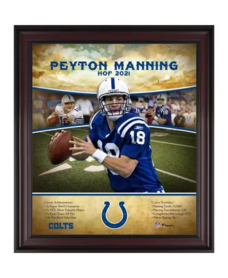 Peyton Manning Indianapolis Colts Framed 15" x 17" Hall of Fame Career Profile