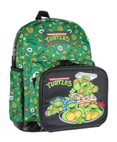 Teenage Mutant Ninja Turtles Nickelodeon Got Pizza? Leonardo Raphael Donatello Michelangelo 2 Pc Lunch Box Backpack Set