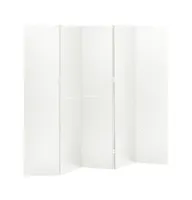 5-Panel Room Divider White 78.7"x70.9" Steel