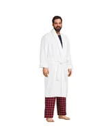 Lands' End Men's Calf Length Turkish Terry Robe