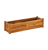 vidaXL Garden Raised Bed Acacia Wood 39.4"x11.8"x9.8"