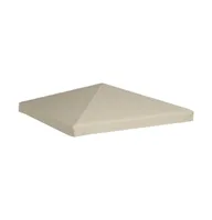 vidaXL Gazebo Top Cover 1 oz/ft² 9.8'x9.8' Beige