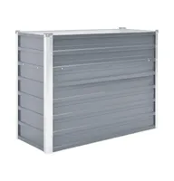 vidaXL Garden Raised Bed Galvanized Steel 39.4"x15.7"x31.3