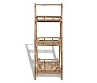 vidaXL 3-Tier Folding Bamboo Plant Rack