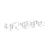 Gabion Raised Bed Galvanized Steel 35.4"x11.8"x3.9"