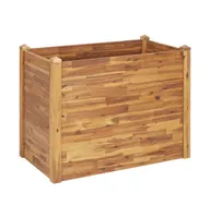 vidaXL Garden Raised Bed 43.3"x23.6"x33.1" Solid Acacia Wood