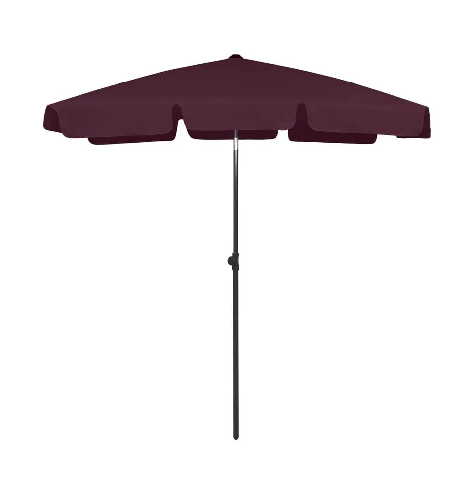 vidaXL Beach Umbrella Bordeaux Red 70.9"x47.2"