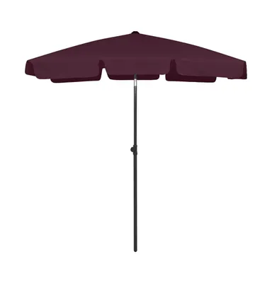 vidaXL Beach Umbrella Bordeaux Red 70.9"x47.2"