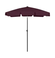 vidaXL Beach Umbrella Bordeaux Red 70.9"x47.2"