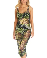 Bar Iii Women's Desert Palms Scoop-Neck Midi Dress