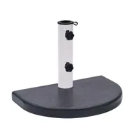 vidaXL Umbrella Base Black 15.7"x11"x1.6" Granite