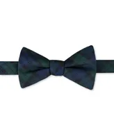 Tommy Hilfiger Men's Holiday Plaid Bow Tie & Polka Dot Pocket Square Set