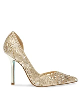 Betsey Johnson Women's Chic Rhinestone Evening Pumps