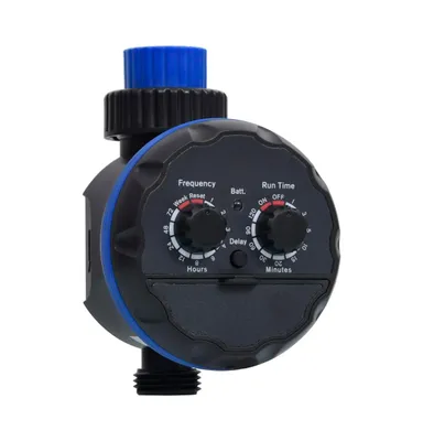 vidaXL Single Outlet Water Timer with Ball Valves