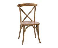 Bardstown X-Back Bistro Style Wooden High Back Dining Chair