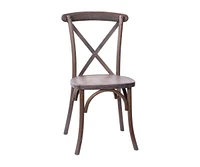Bardstown X-Back Bistro Style Wooden High Back Dining Chair