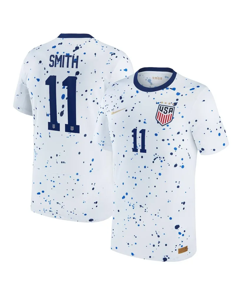 Big Boys and Girls Nike Sophia Smith White Uswnt 2023 Home Replica Jersey