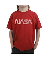 La Pop Art Boys Word T-shirt - Worm Nasa