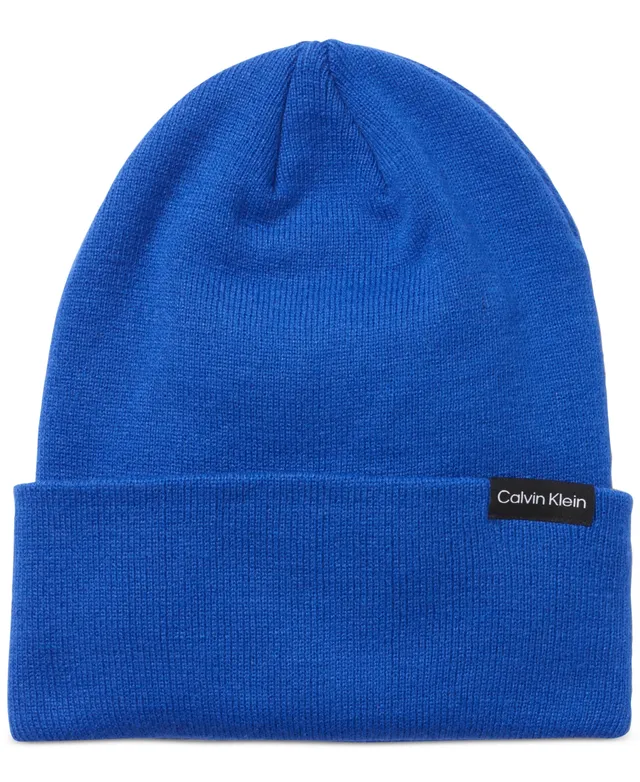 Calvin Klein Women's Ribbed Furry Pom Pom Hat - Macy's