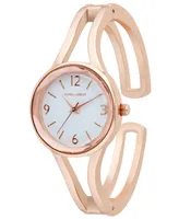 Laura Ashley Women's Quartz Rose Gold-Tone Alloy Watch 28mm